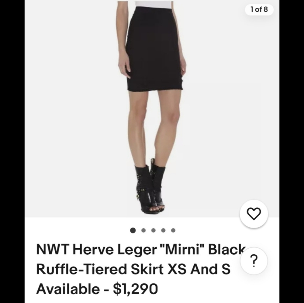NWT Herve Leger Skirt, Sz S